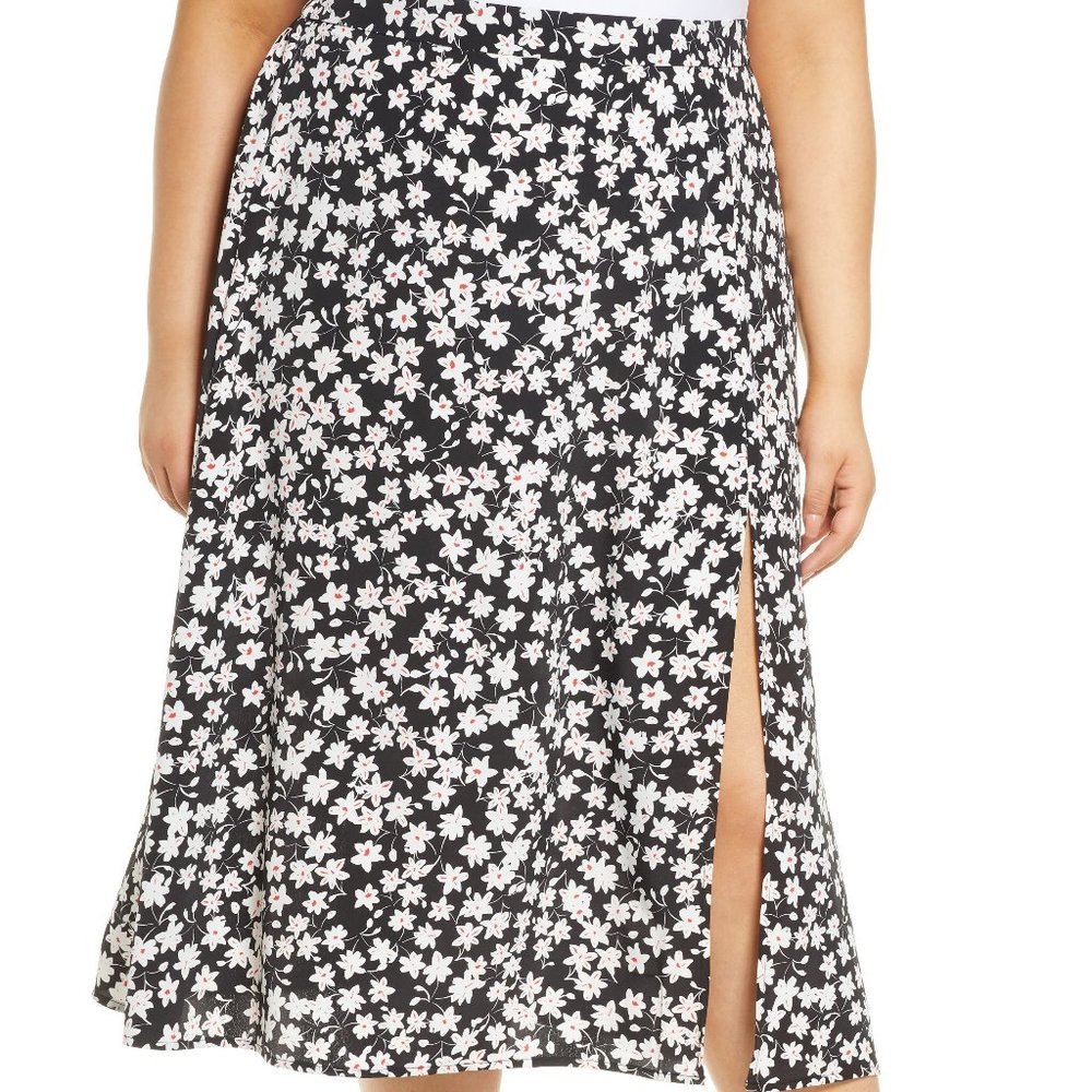 Leith Ditsy Floral Midi Skirt